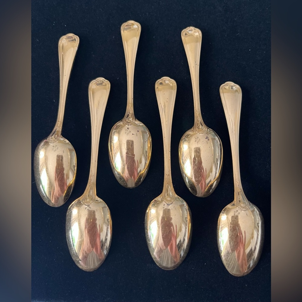 Christofle 🇫🇷☕️ Espresso Antique 🥄 Spoon Set - Picture 2 of 15